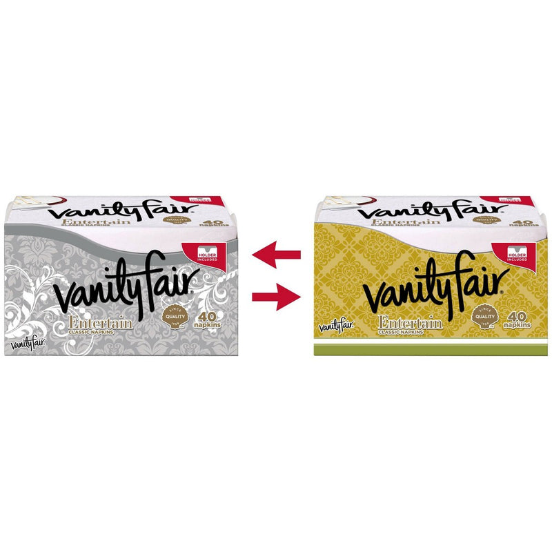 Vanity Fair Entertain 3-Ply Napkins- 40ct