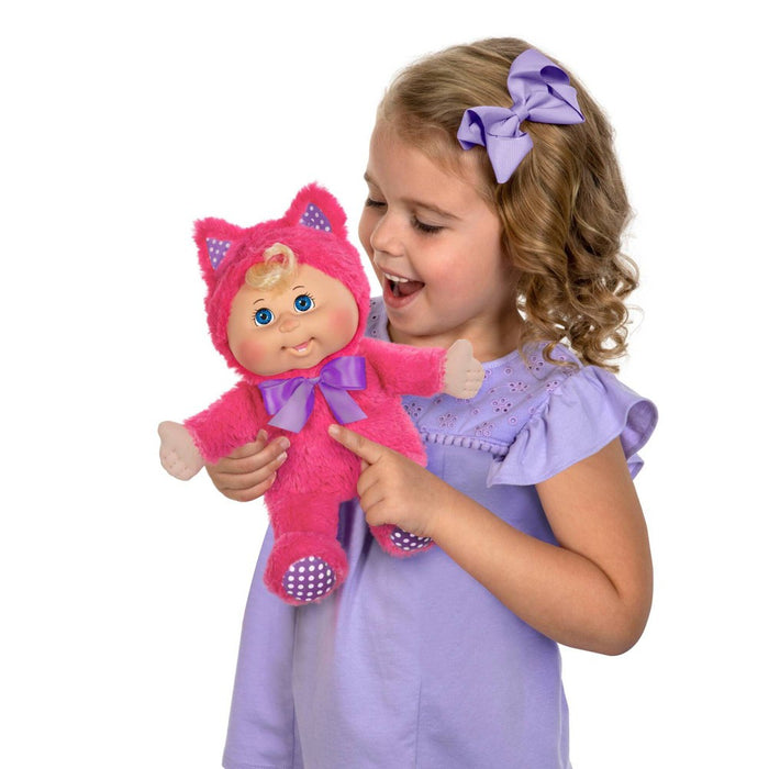 Cabbage Patch Kids Giggle With Me Pink Kitty with Blue Eyes Baby Doll