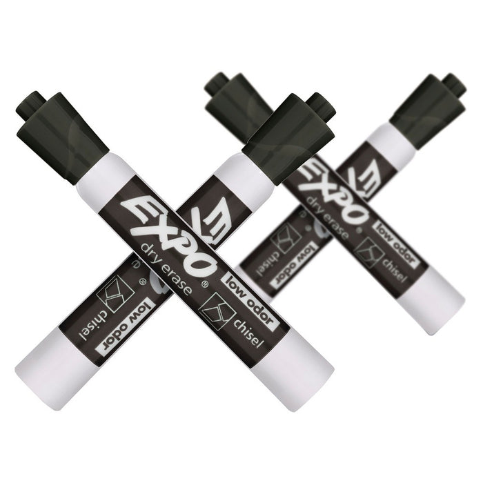 Expo 4pk Dry Erase Markers Chisel Tip Black