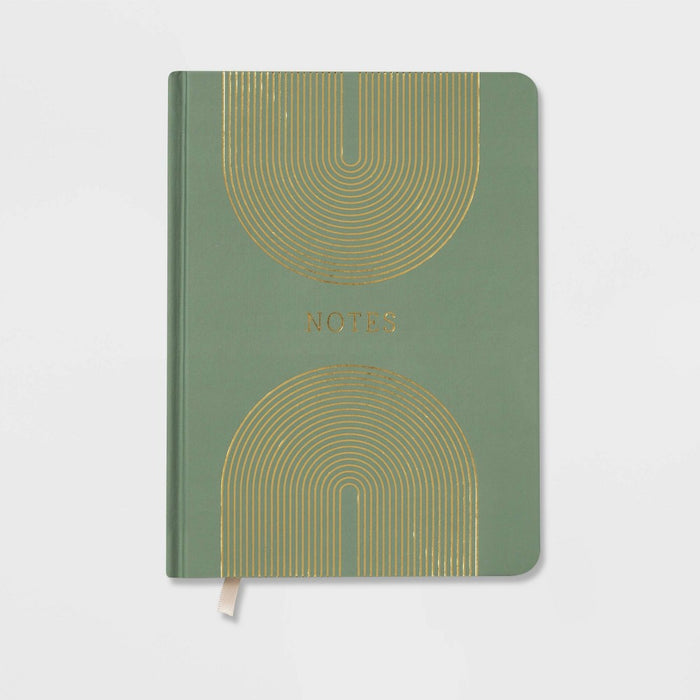 College Ruled Journal 7.75"x5.5" Modern Green - Threshold™