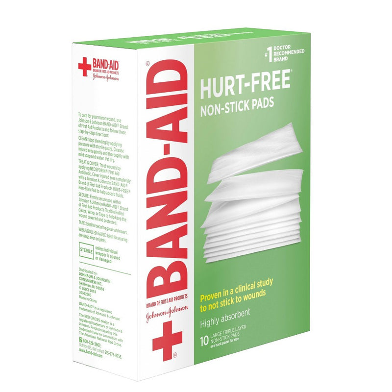 Band-Aid Large Non Stick Pads - 10ct