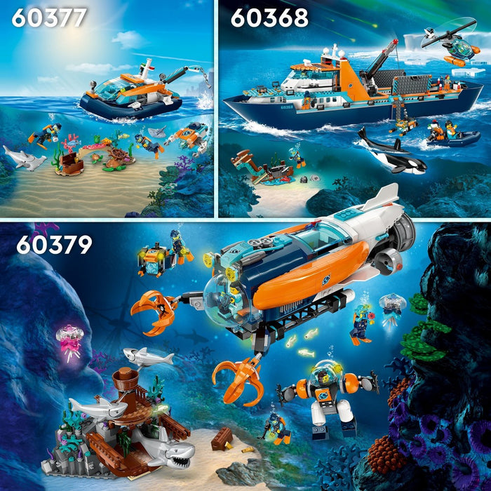 LEGO City Explorer Diving Boat Ocean Building Toy Set 60377