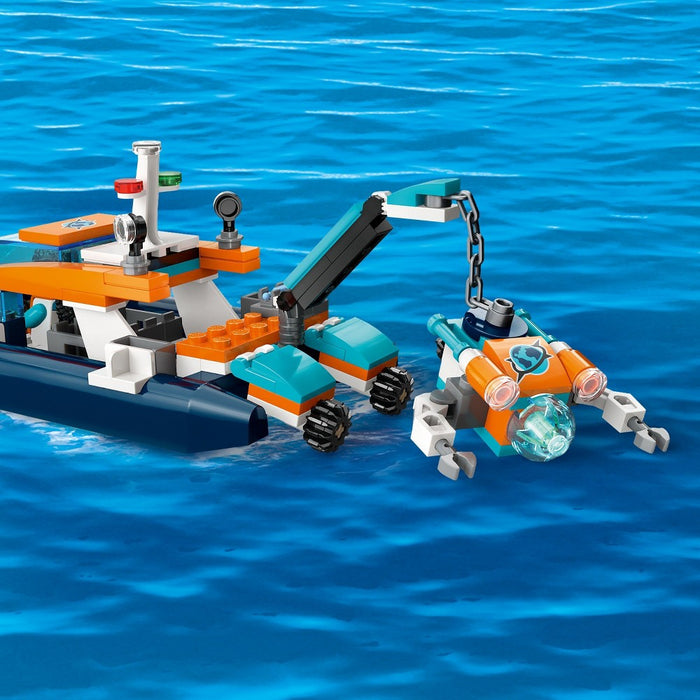 LEGO City Explorer Diving Boat Ocean Building Toy Set 60377