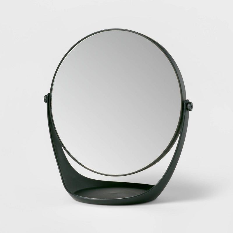 Plastic Vanity Mirror Black - Room Essentials™