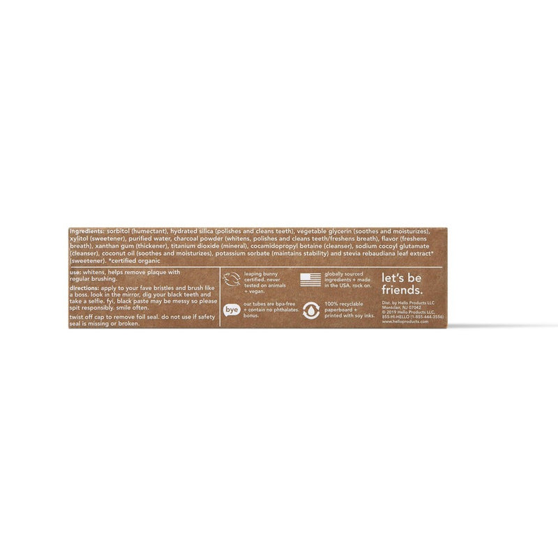 hello Activated Charcoal Whitening Toothpaste - 4oz