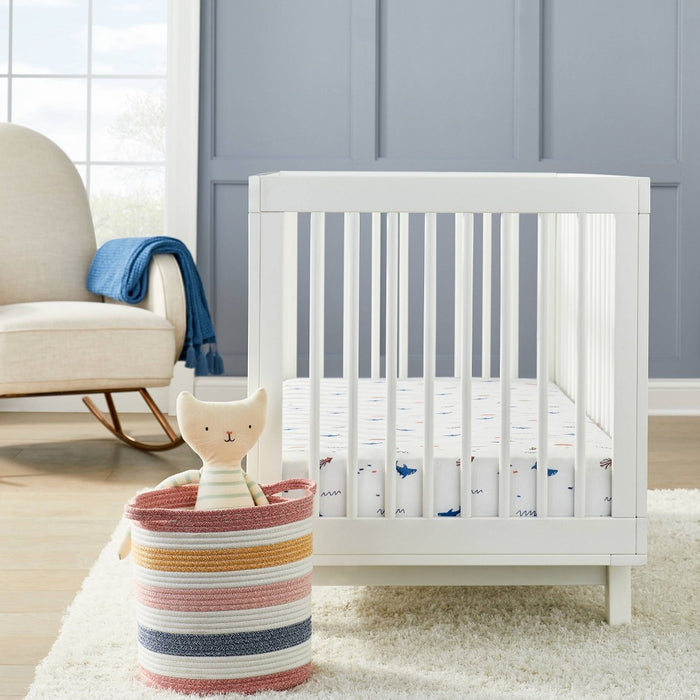 Polyester Rayon Jersey Fitted Crib Sheet - Cloud Island™ Nautical