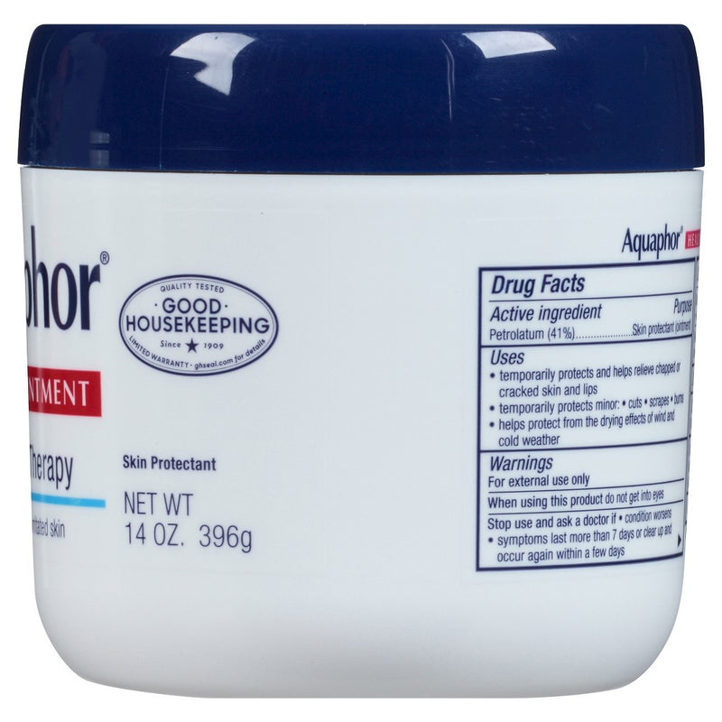 Aquaphor Healing Ointment and Moisturizer for Dry, Cracked Skin Unscented-14oz