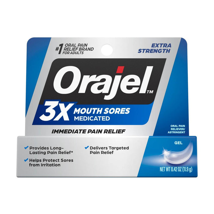 Orajel 3x Medicated Mouth Sores Gel .42oz