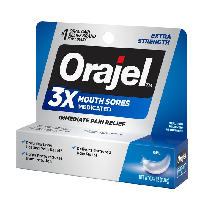Orajel 3x Medicated Mouth Sores Gel .42oz