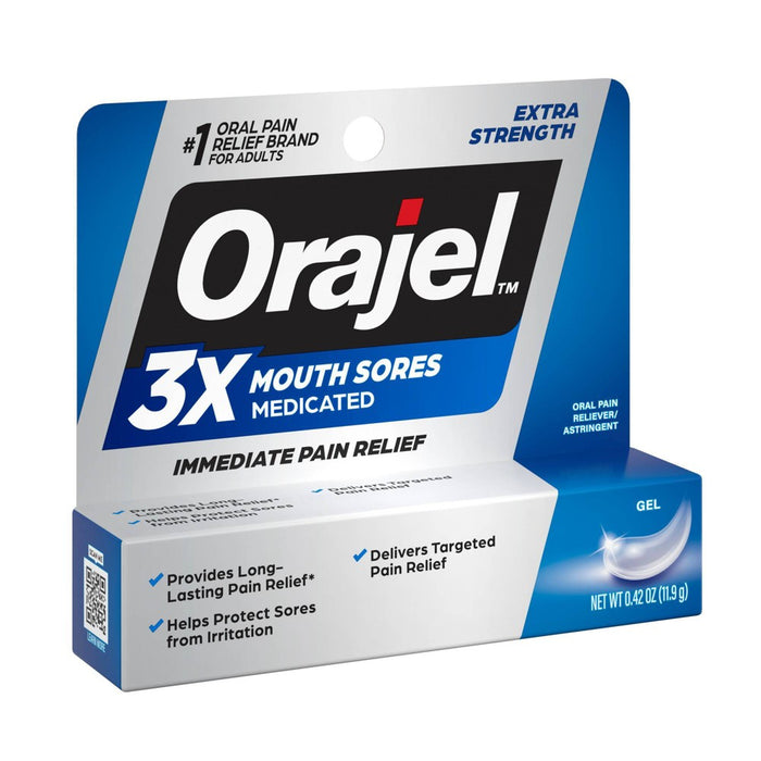 Orajel 3x Medicated Mouth Sores Gel .42oz
