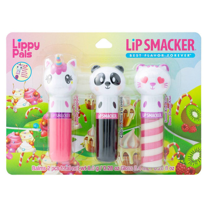 Lip Smacker Lippy Pal Lip Balm - Unicorn/Panda/Kitten - 0.54oz/3pk