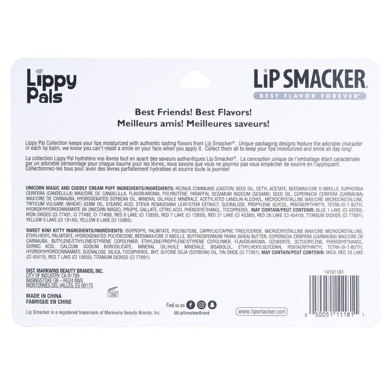 Lip Smacker Lippy Pal Lip Balm - Unicorn/Panda/Kitten - 0.54oz/3pk