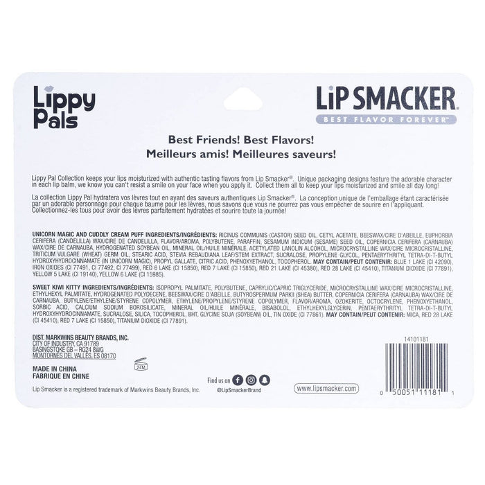 Lip Smacker Lippy Pal Lip Balm - Unicorn/Panda/Kitten - 0.54oz/3pk