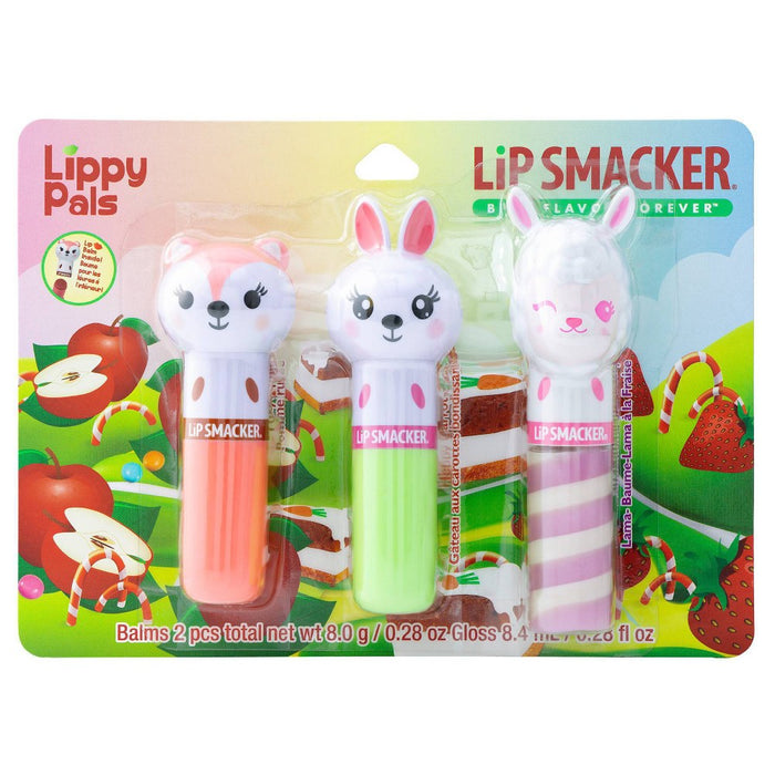 Lip Smacker Lippy Pal Lip Balm - Fox/Bunny/Llama - 0.54oz/3pk