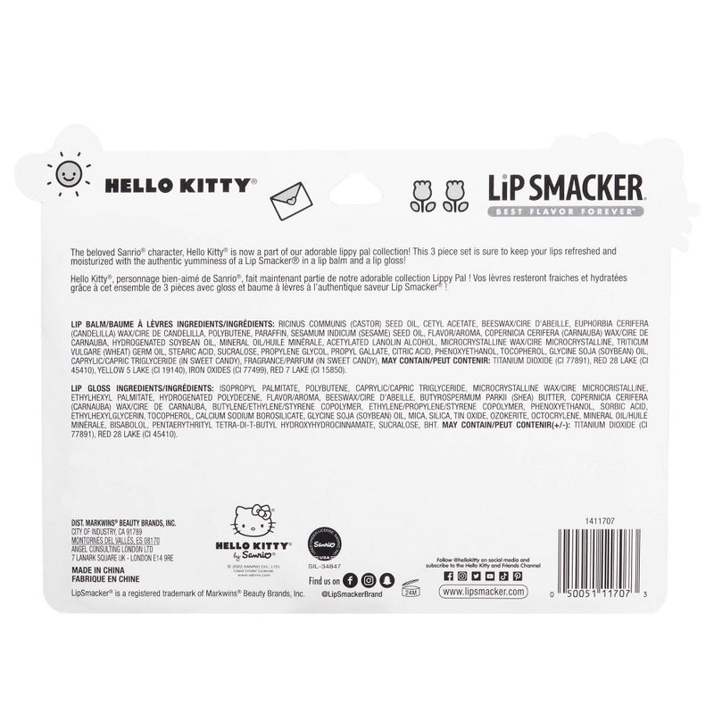 Lip Smacker Hello Kitty Lip Makeup - Lippy Pal - 3pk - 0.56oz