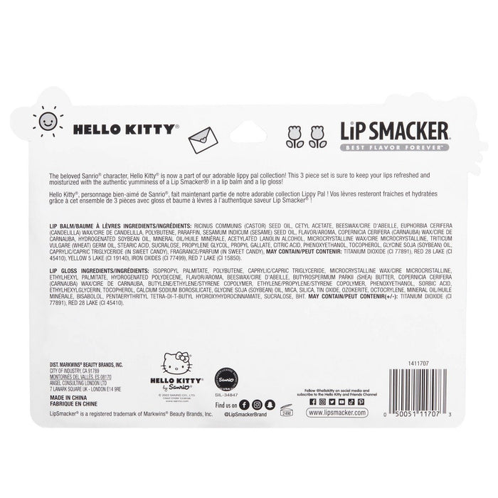 Lip Smacker Hello Kitty Lip Makeup - Lippy Pal - 3pk - 0.56oz