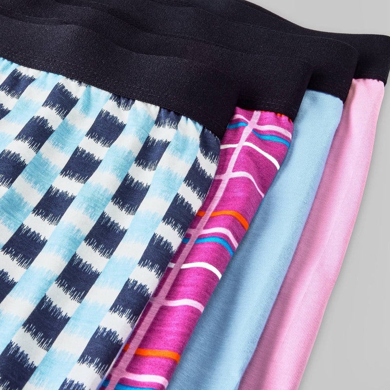 Men's Plaid/Solid Boxer Briefs 4pk - Original Use™ Blue/Pink/White M