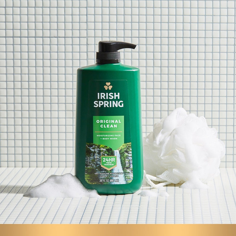 Irish Spring Original Clean Body Wash for Men - 30 fl oz Pump