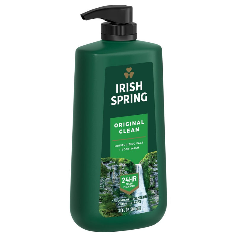 Irish Spring Original Clean Body Wash for Men - 30 fl oz Pump