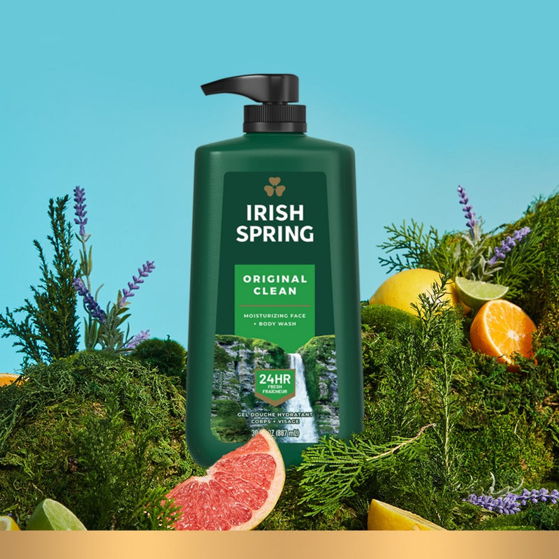 Irish Spring Original Clean Body Wash for Men - 30 fl oz Pump