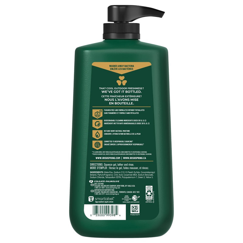 Irish Spring Original Clean Body Wash for Men - 30 fl oz Pump