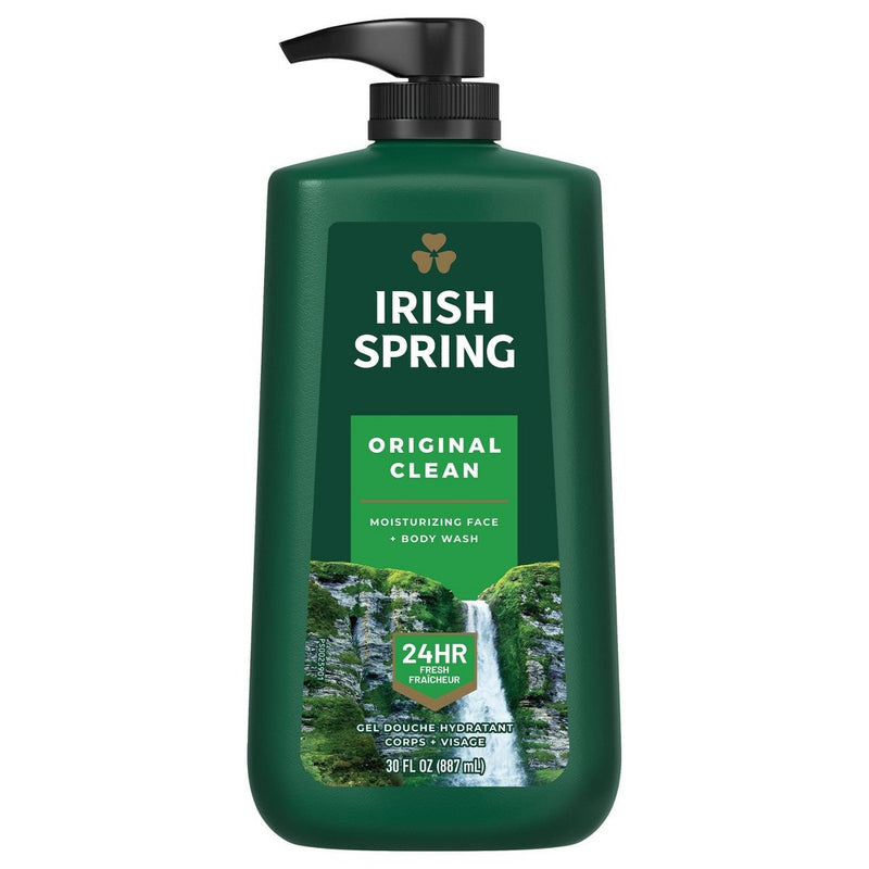 Irish Spring Original Clean Body Wash for Men - 30 fl oz Pump