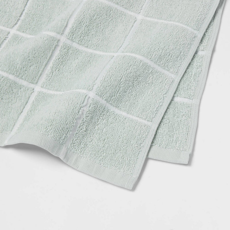 Everyday Grid Hand Towel Mint - Room Essentials™