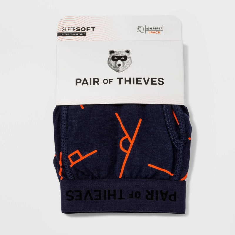 Pair of Thieves Men's Super Soft Boxer Briefs - Navy S