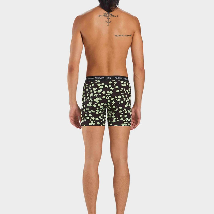 Pair of Thieves Men's Polka Dot Super Soft Boxer Briefs - Black S
