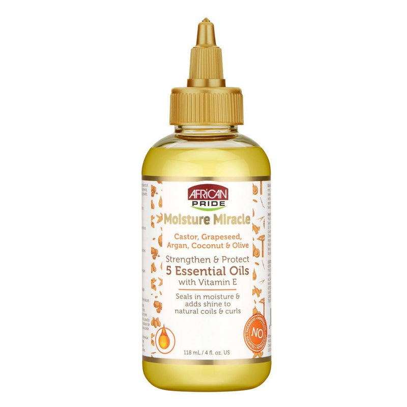 African Pride Hair Moisture Miracle Strengthen and Protect 5 Essential Oils - 4 fl oz