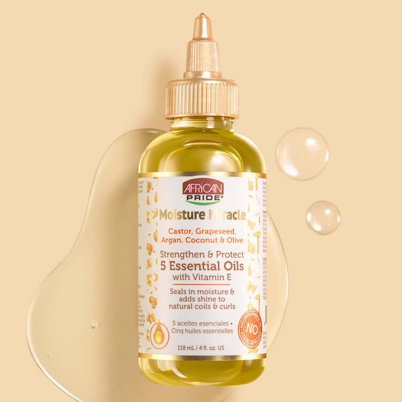 African Pride Hair Moisture Miracle Strengthen and Protect 5 Essential Oils - 4 fl oz
