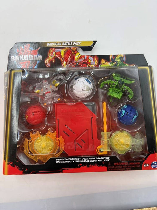 Bakugan 3.0 Battle 5-Pack Special Attack Bruiser, Dragonoid Hammer DAMAGED BOX