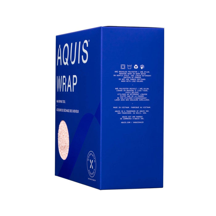 AQUIS Hair Wrap Drying Towel Tool Recycled Microfiber - Lotus Pink