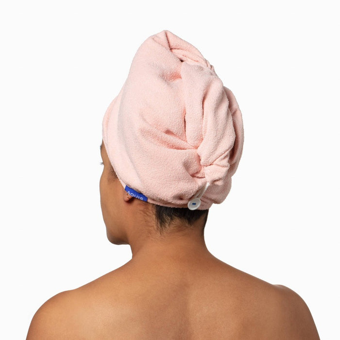 AQUIS Hair Wrap Drying Towel Tool Recycled Microfiber - Lotus Pink