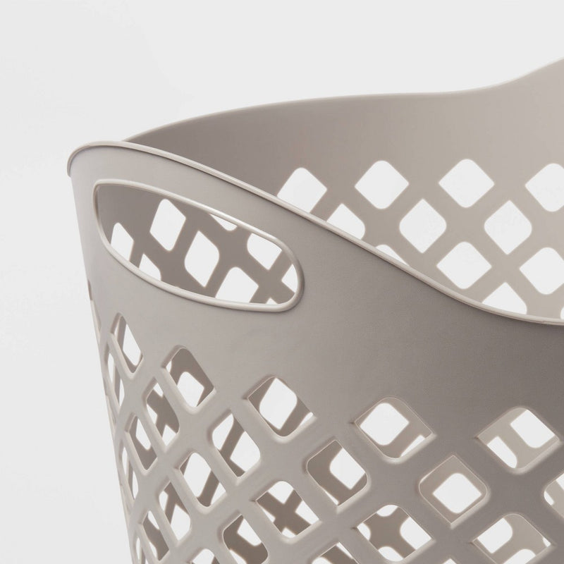 1bu Flexible Diamond Round Laundry Basket Gray - Brightroom™