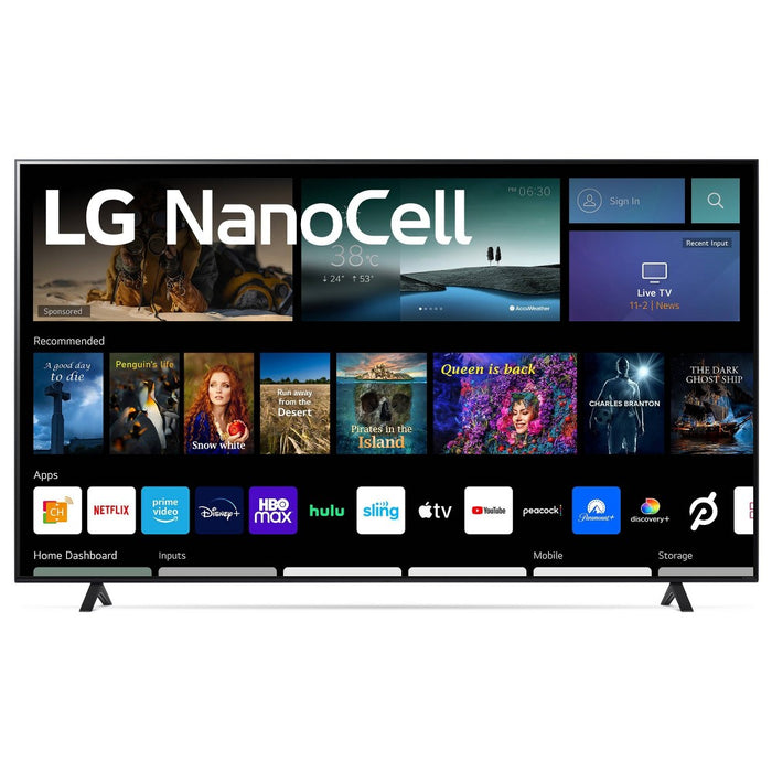 LG 55" NanoCell 4K UHD Smart LED HDR TV - 55NANO75 (LOCAL PICKUP ONLY)