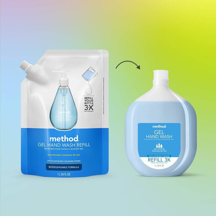Method Gel Hand Soap Refill - Pink Grapefruit - 34 fl oz