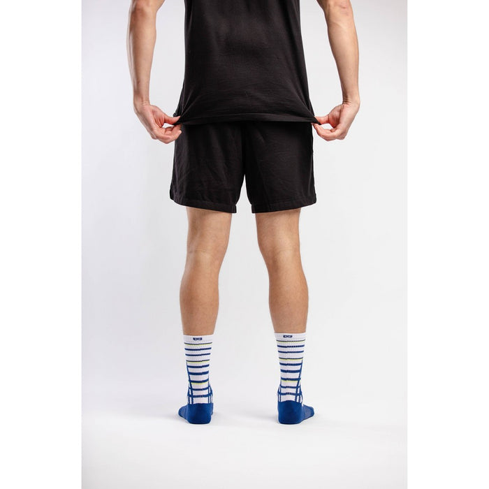 Pair of Thieves Men's 3pk Cushion Crew Socks- Lime/Blue/White Moon 8-12