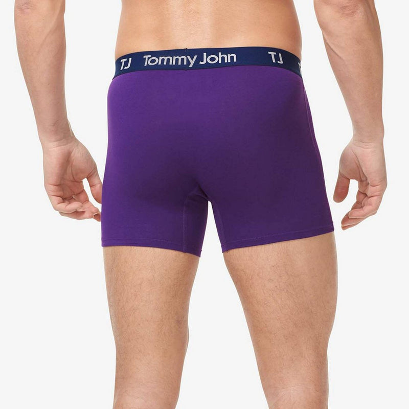 TJ | Tommy John™ Men's Striped 4'' Boxer Briefs 2pk - Blue/Purple S