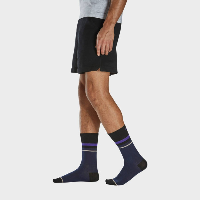 Pair of Thieves Men's Splatter Crew Socks 3pk - Navy/Pink 6-12