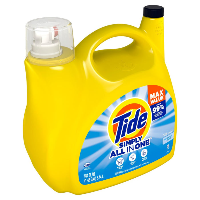 Tide Simply Refreshing Breeze Liquid Laundry Detergent - Clean & Fresh - 184 fl oz