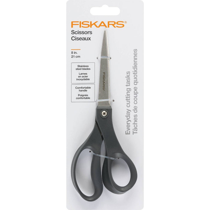 Fiskars 8" Performance Straight Fashion Scissors Black