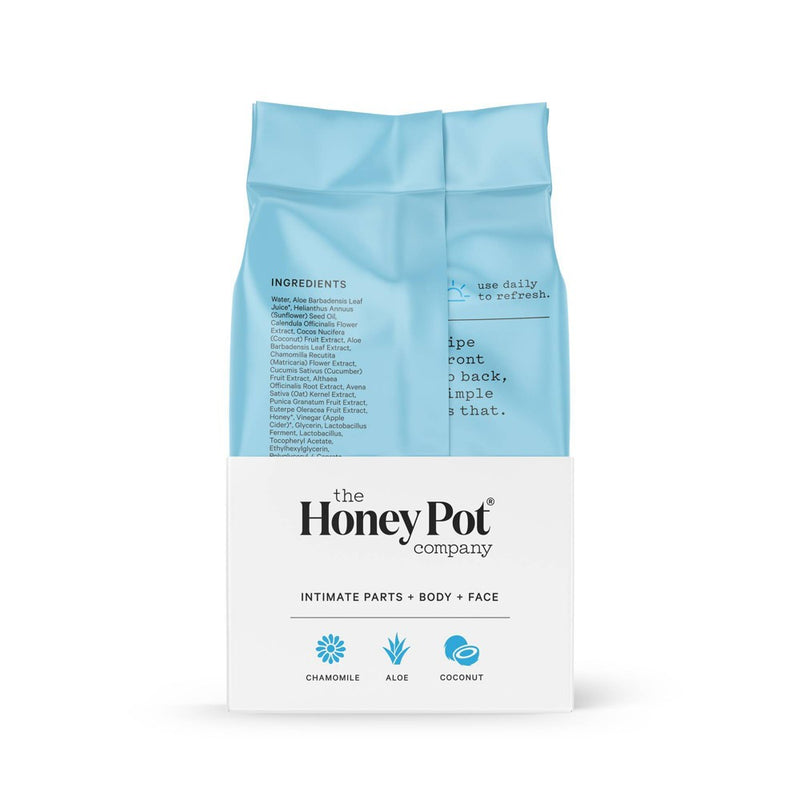 The Honey Pot Sensitive Feminine Wipes - 30ct