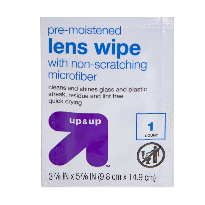 Pre-Moistened Lens Wipes - 60ct - up & up™