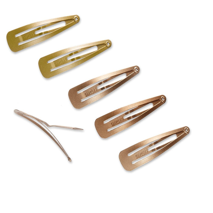 scunci Contour Hair Clips - Blonde - 6pk
