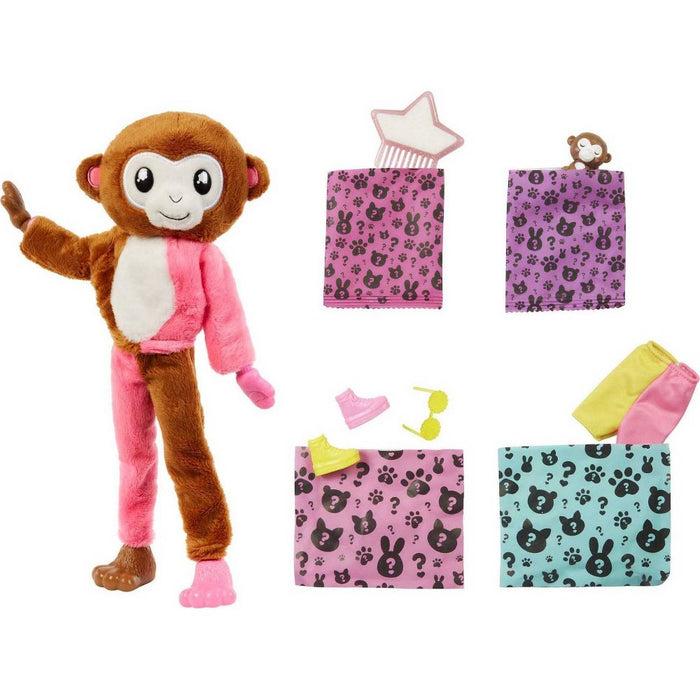Barbie Cutie Reveal Jungle Series Monkey Doll