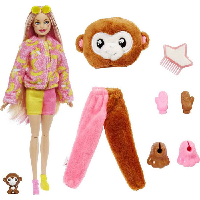 Barbie Cutie Reveal Jungle Series Monkey Doll