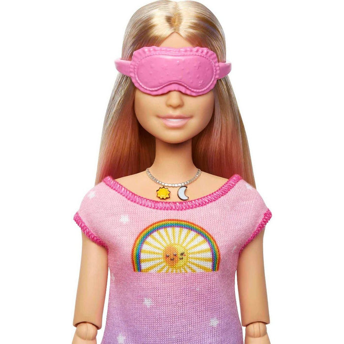 Barbie Self-Care Rise & Relax Doll with Yellow Puppy