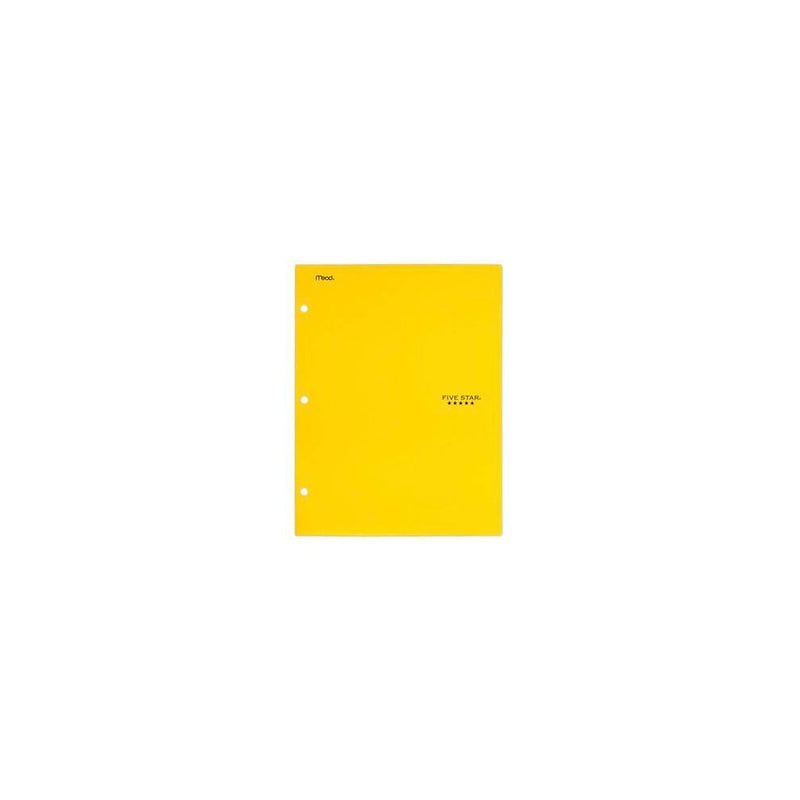 Mead Five Star 4 Pocket Solid Paper Folder (Colors May Vary)