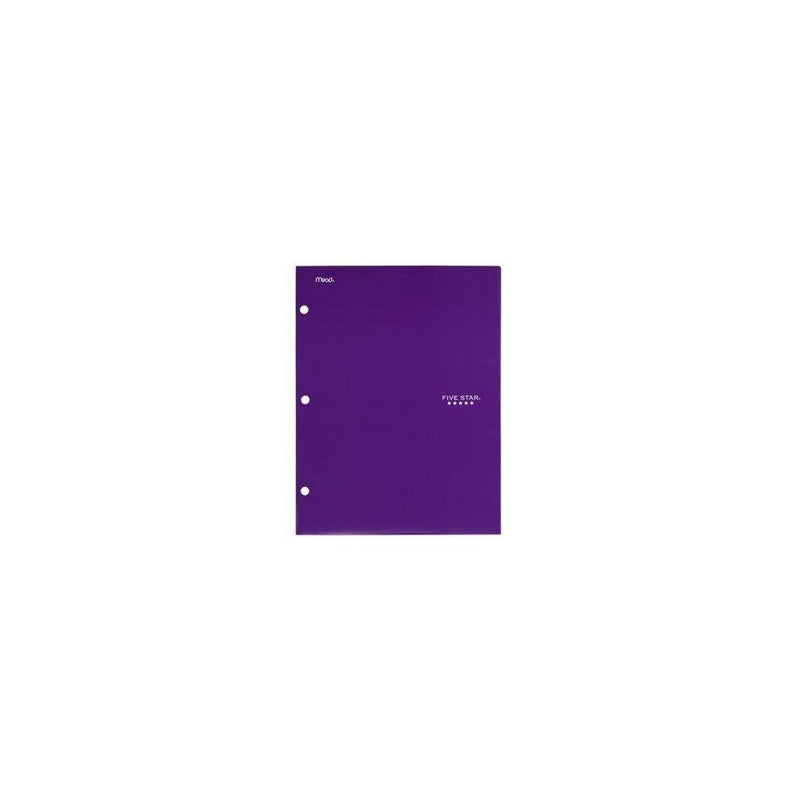 Mead Five Star 4 Pocket Solid Paper Folder (Colors May Vary)